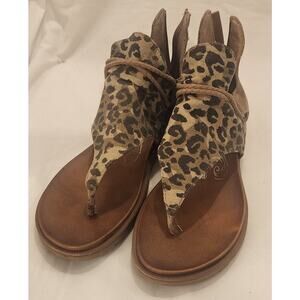 Very G Gypsy Jazz Leopard Sandals Women’s Size 9